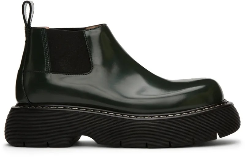 Зеленые ботинки челси Swell Bottega Veneta