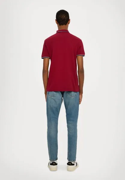 Поло CUSTOM SLIM FIT MESH POLO SHIRT Ralph Lauren, темно-красный