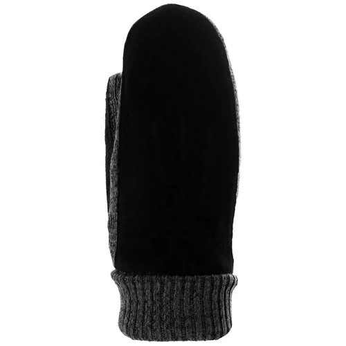 Перчатки malgrado, размер 8, серый, черный