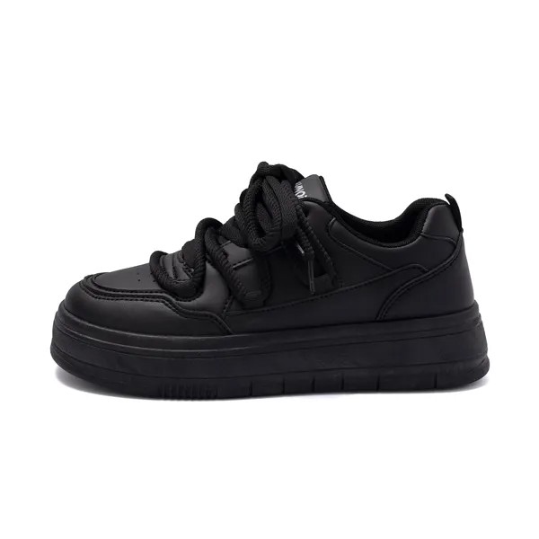 Кроссовки HUANQIU Skateboarding Shoes Unisex Low-top, черный/белый
