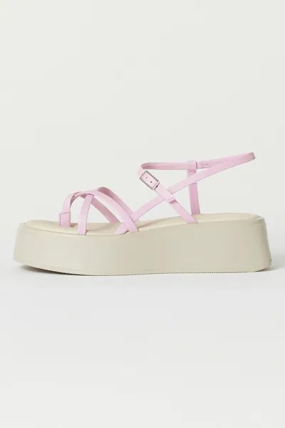 Кожаные сандалии с перекрестными ремешками Vagabond Shoemakers, розовый