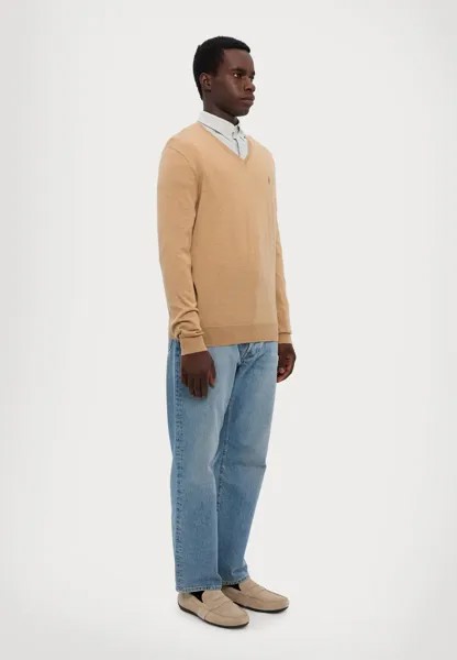 Вязаный свитер LONG SLEEVE PULLOVER Ralph Lauren, коричневый