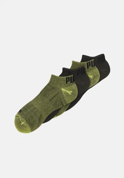Спортивные носки COMFORT SNEAKERS UNISEX 4 PACK Puma, лесная ночь/желтый взрыв