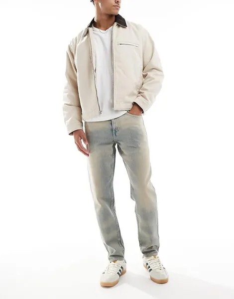 ASOS DESIGN –Голубые потертые потертые джинсы