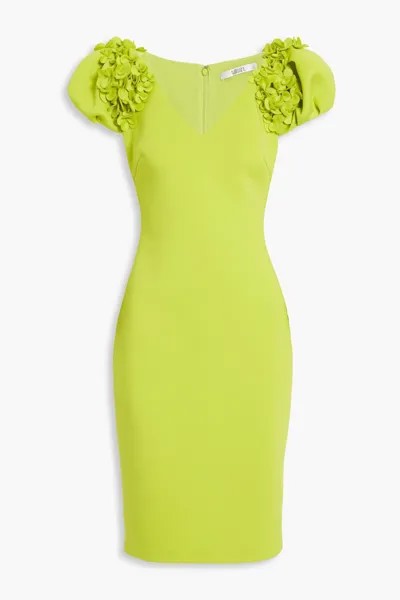 Платье с аквалангом с цветочной аппликацией BADGLEY MISCHKA, зеленый