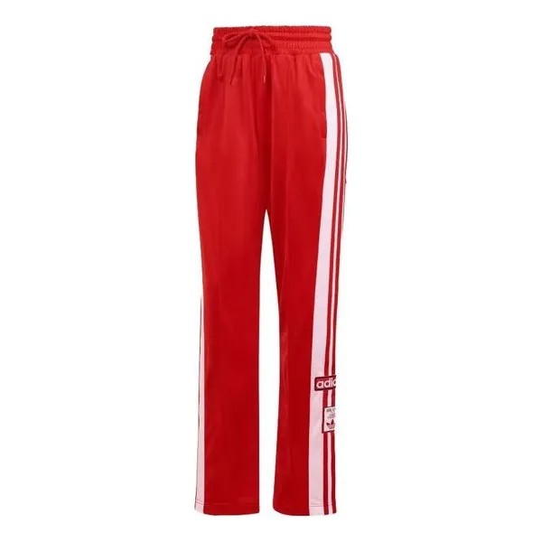 Штаны штаны adibreak Adidas, алый