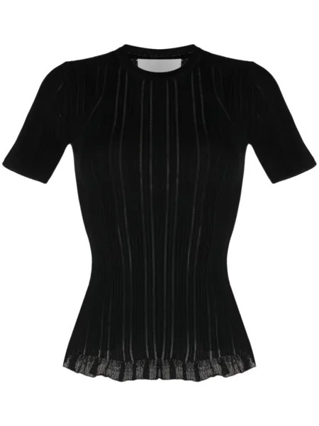 Футболка с оборками 3.1 Phillip Lim, черный