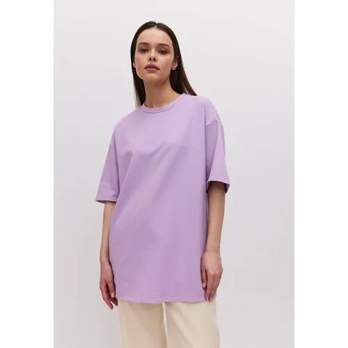 Футболка для кормящих мам ZAVI oversize, 1 шт., размер 50/52, сиреневый