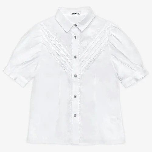 Школьная блуза Kapika, размер 134, белый