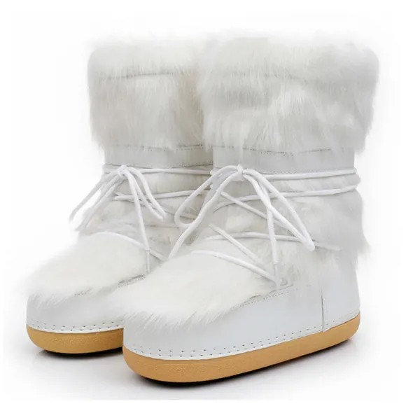 2023 зимние дизайнерские ультра мини Ботинки женские модные белые монгольские меховые мягкие теплые ботинки на низком каблуке бархатные лыж...