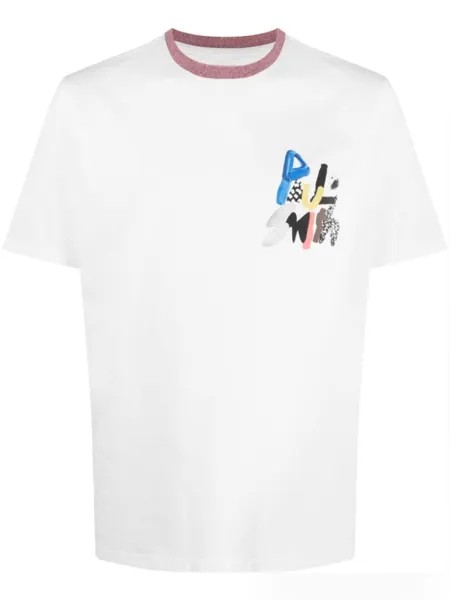 Paul Smith футболка с логотипом, белый