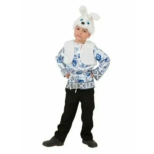Карнавальный костюм Зайчонок Ванятка, Батик, размер 32, рост 122-128 см, 7-8 лет
