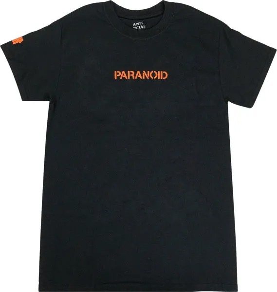 Футболка Anti Social Social Club x Undefeated Paranoid Logo T-Shirt 'Black', черный