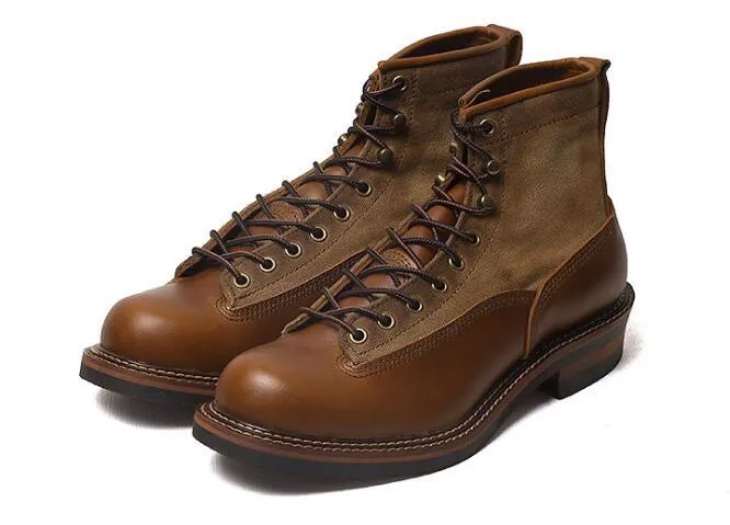 Зимние мужские ботинки, защитная обувь, ретро ботинки мартинсы ручной работы, уличные рабочие ботинки на шнуровке для мужчин, 36-44