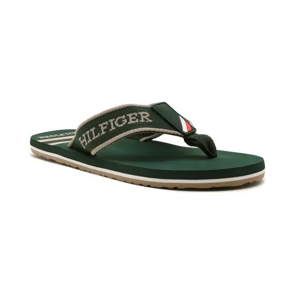 Шлепки Tommy Hilfiger, зеленый