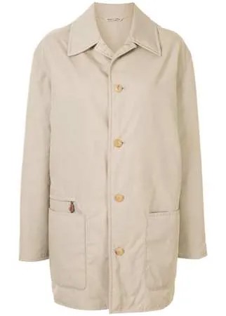 Hermès однобортное пальто pre-owned