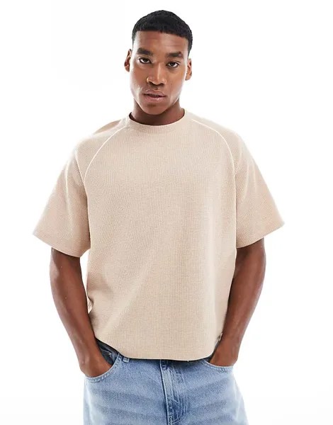 ASOS DESIGN – свободная рубашка-поло свободного кроя с кружевными вставками