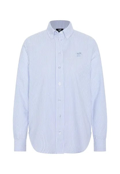 Блузка с полосатым узором POLO SYLT, цвет Light Blue White