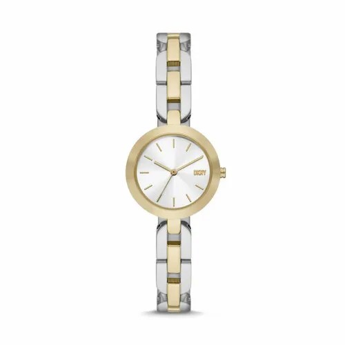 Наручные часы DKNY Часы наручные женские DKNY NY6627, Кварцевые, 26 мм, желтый, серебряный