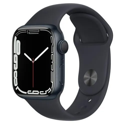 Смартфон Apple Watch Series 7 41mm Aluminium with Sport Band RU, темная ночь