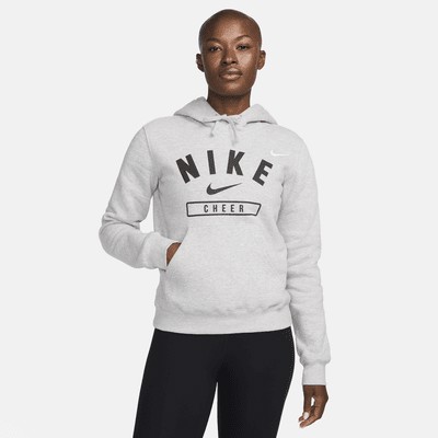 Худи Nike Women's Cheer Pullover Hoodie, цвет Dark Grey Heather/Black