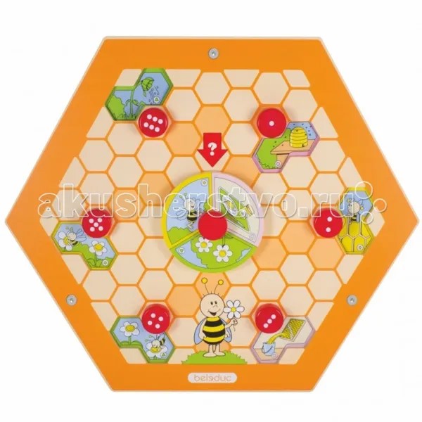 Деревянная игрушка Beleduc Настенный игровой элемент Пчелы.Природа