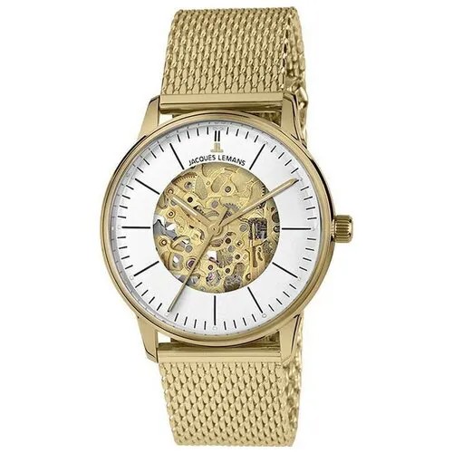 Наручные часы JACQUES LEMANS Часы Jacques Lemans N-207ZE, золотой