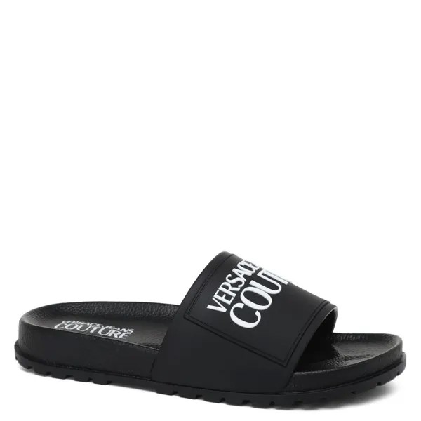 Сланцы женские Versace Jeans Couture 74VA3SQ2 черные 35 EU