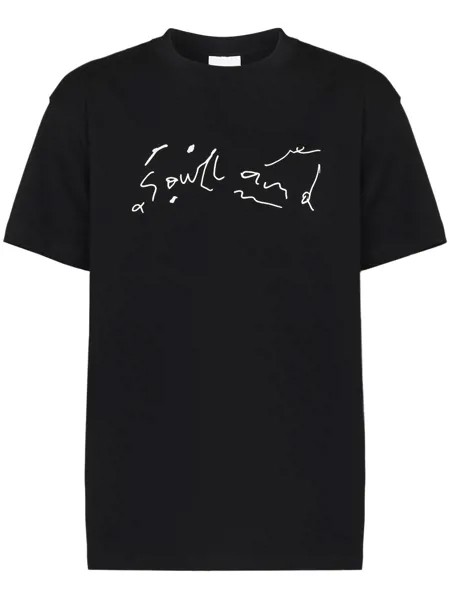 Soulland Scribble logo cotton T-shirt