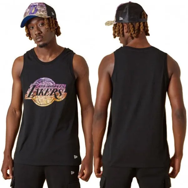 Футболка New Era Los Angeles Lakers sleeveless T-shirt, черный