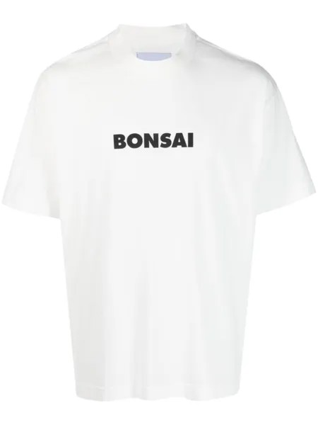 Bonsai футболка с логотипом, белый