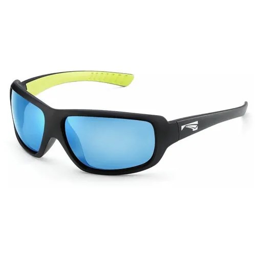 Солнцезащитные очки LiP Sunglasses LiP FLO / Matt Black - Mustard / PCPL Levanté Series ML Blue Smoke AF, черный