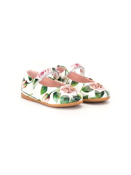 Dolce & Gabbana Kids балетки с ремешком на щиколотке
