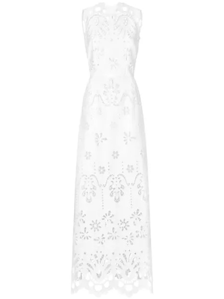 Dolce & Gabbana платье макси с вырезами, белый