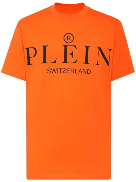 Philipp Plein футболка с логотипом, оранжевый