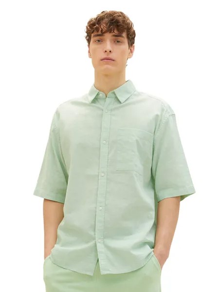 Рубашка стандартного кроя Tom Tailor Denim, зеленый
