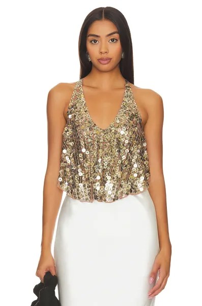 Топ Free People All That Glitters, цвет Gold Combo