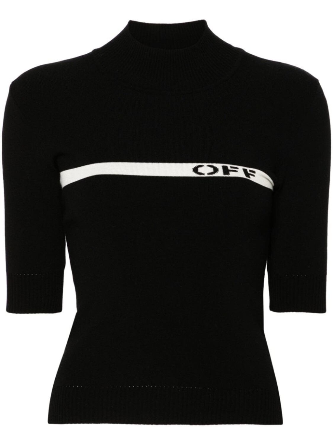 Off-White футболка с логотипом, черный