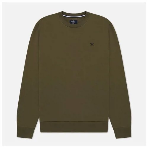 Мужская толстовка Hackett Embroidery London Logo Crew Neck зелёный, Размер S