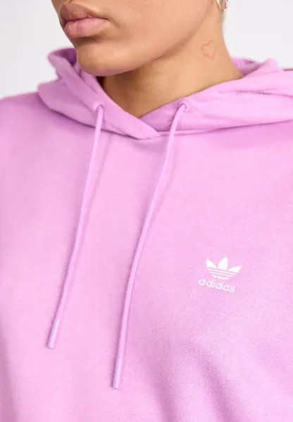 Спортивный свитер TREFOIL HOODIE OVERSIZED adidas, фиолетовый