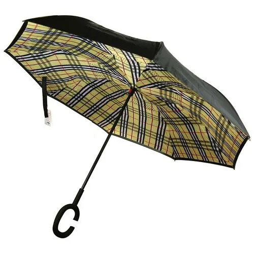Мини-зонт Домашняя мода, механика, купол 105 см., 8 спиц, обратное сложение, для женщин
