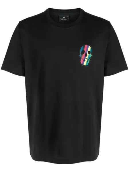 PS Paul Smith футболка из органического хлопка с нашивкой, черный