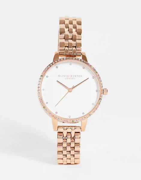 Часы-браслет цвета розового золота Olivia Burton-Разноцветный