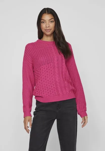 Свитшот VILA VIKANA L/S BF, цвет pink yarrow