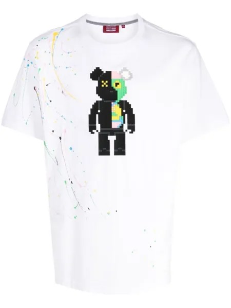 Mostly Heard Rarely Seen 8-Bit футболка 2 Face Bear, белый