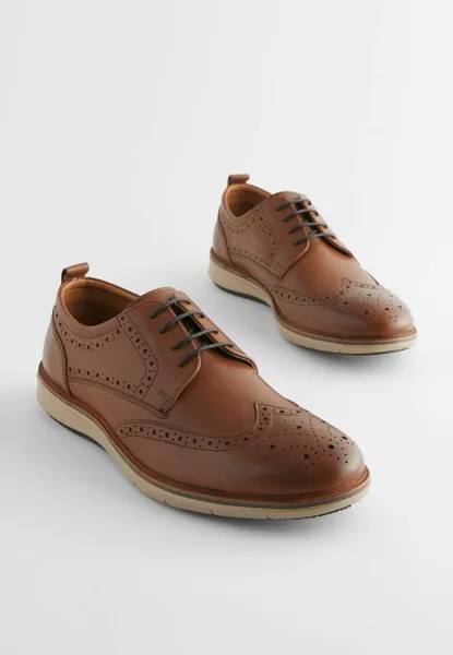 Деловые туфли на шнуровке BROGUE REGULAR FIT Next, коричневый
