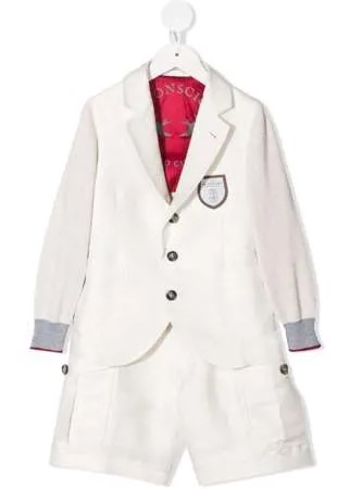 Brunello Cucinelli Kids костюм-двойка с однобортным пиджаком