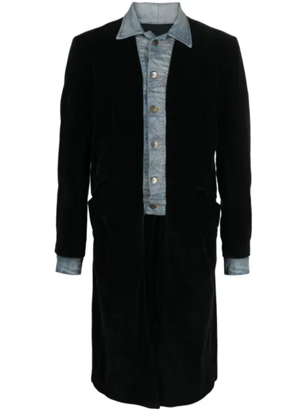 Greg Lauren многослойное пальто, черный