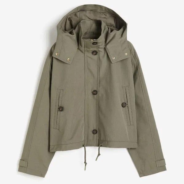 Дождевик H&M Water-repellent Hooded, хаки