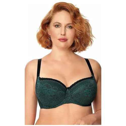 Бюстгальтер Nipplex, размер 90C, изумрудный